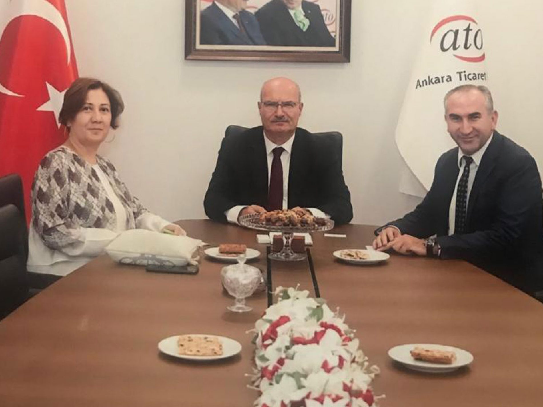 协会会长İhsan BEŞER拜访了安卡拉商会会长Gürsel BARAN