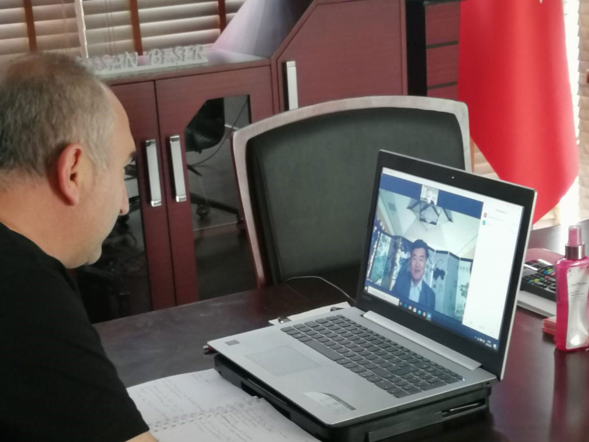 Our Board Chairman, Mr. İhsan BEŞER, held a meeting via Zoom with Mr. Lui YUHUA,  the Undersecretary of Economy and Trade