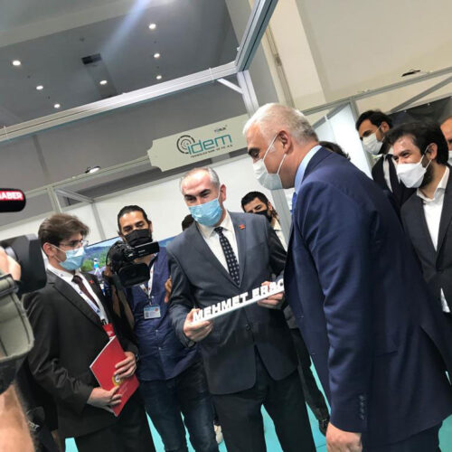 Kültür ve Turizm Bakanımız Sn. Mehmet Nuri ERSOY Verimlilik ve Teknoloji Fuarında Stantımızı Ziyaret Etti