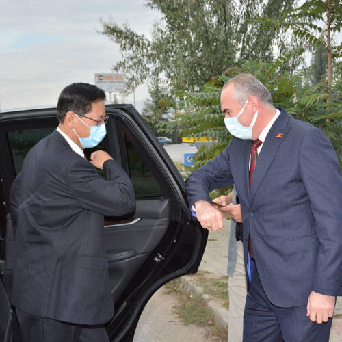 Çin Halk Cumhuriyeti Ankara Büyük Elçisi Sn. LIU Shaobin, Elçi Müsteşarı Sn. LIU Yuhua ve beraberindeki heyetin Afyonkarahisar Ziyareti