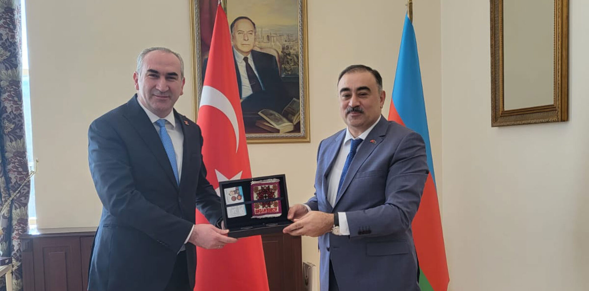 Genel Başkanımız Sn. İhsan BEŞER Azerbaycan Büyükelçisi Sn. Reshad MEMMEDOV’u Ziyaret Etti